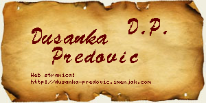 Dušanka Predović vizit kartica